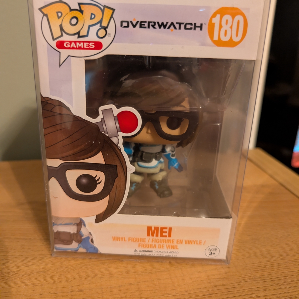 Overwatch Mei Pop! Vinyl Figure New In Box And Protective Case